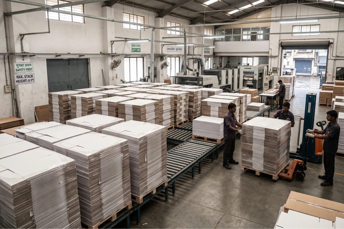 Packaging stacks at Krishiv Packaging